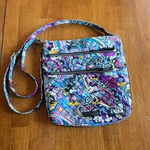 Vera Bradley Disney Mickey Limited Edition Triple Zip Hipster Crossbody 